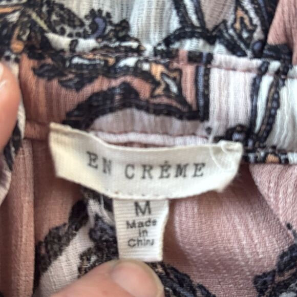 Boutique En Crème Long Sleeved Paisley Dress With Flare Sleeves - Size Medium - Picture 14 of 14